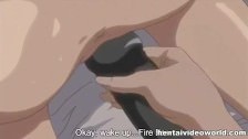 Hardcore hentai sex with strap-on