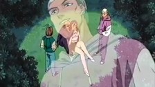 Pervs bound and fuck anime mistress in park