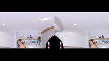 Margarita young teen virtual 3d strip in kitchen